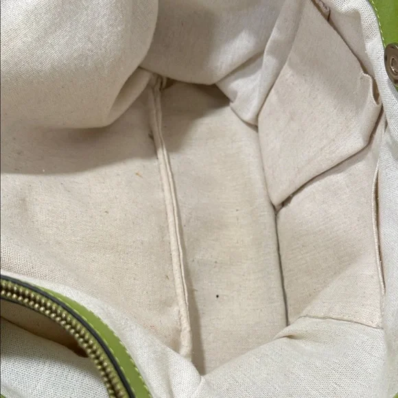 Vince Camuto Maryn Shoulder Tote Bag in the vibrant "Apple Buzz" green color - Picture 14 of 15